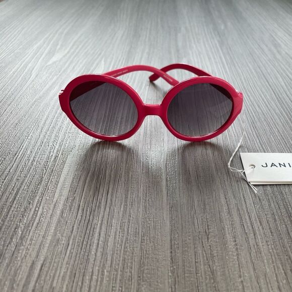 NWT Janie & Jack Round Frame Sunglasses Pink 4 and Up - Picture 6 of 6